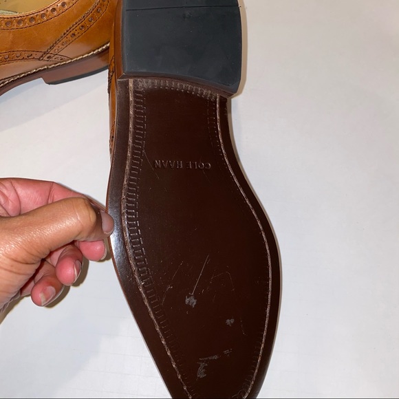COLE HAAN WILLIAMS WINGTIP OXFORD MEN SHOES SZ 9.5 - Picture 4 of 5